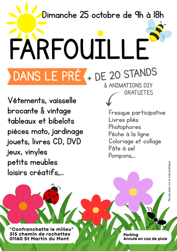 Farfouille dans le pré