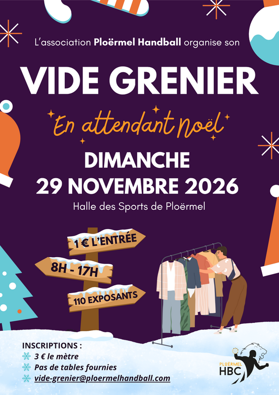 Vide grenier annuel du ploërmel handball club