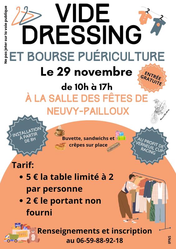 Vide dressing et bourse puériculture