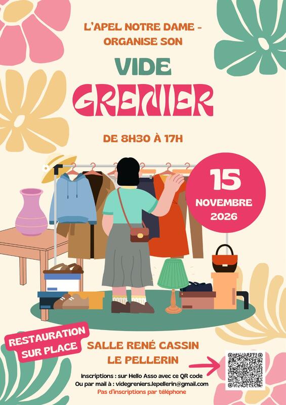 Vide grenier de l'école notre dame le pellerin