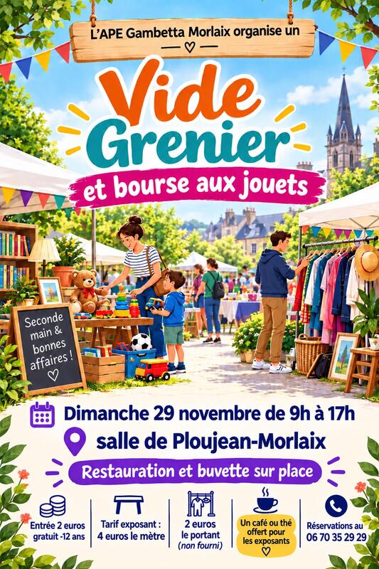 Vide grenier et bourse aux jouets de l'ape gambetta