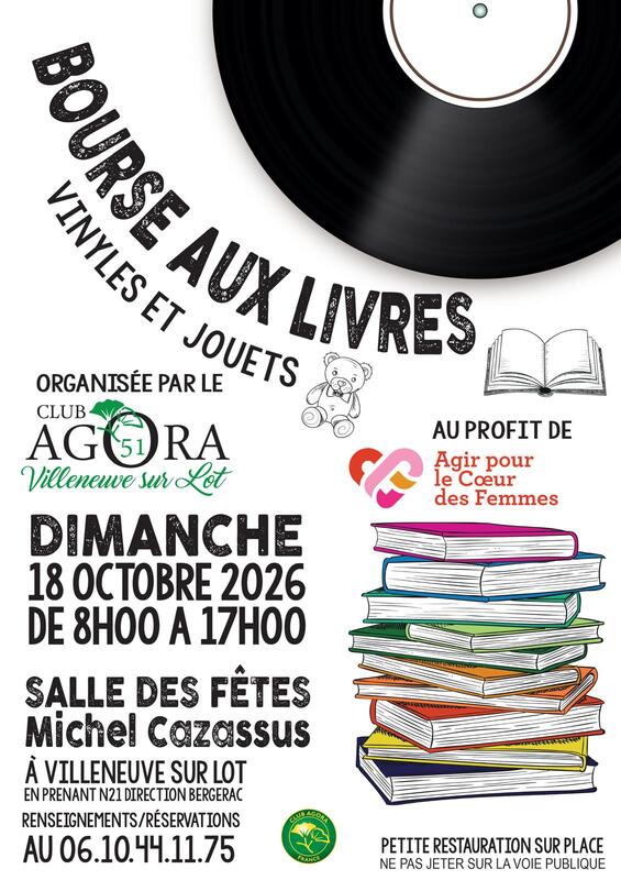 Bourse aux livres, aux vinyles et aux jouets