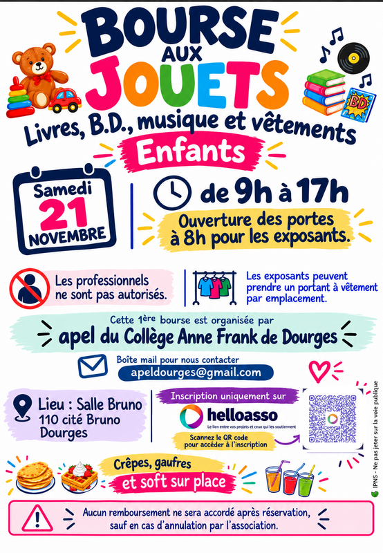 Bourse aux jouets - puériculture