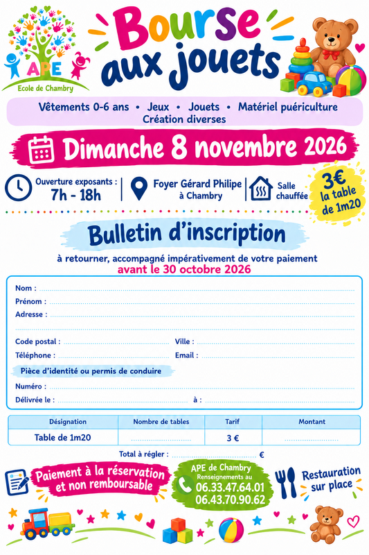 Bouse aux jouets et puériculture