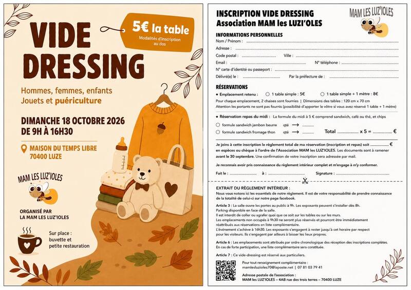 Vide dressing, jouets et puériculture