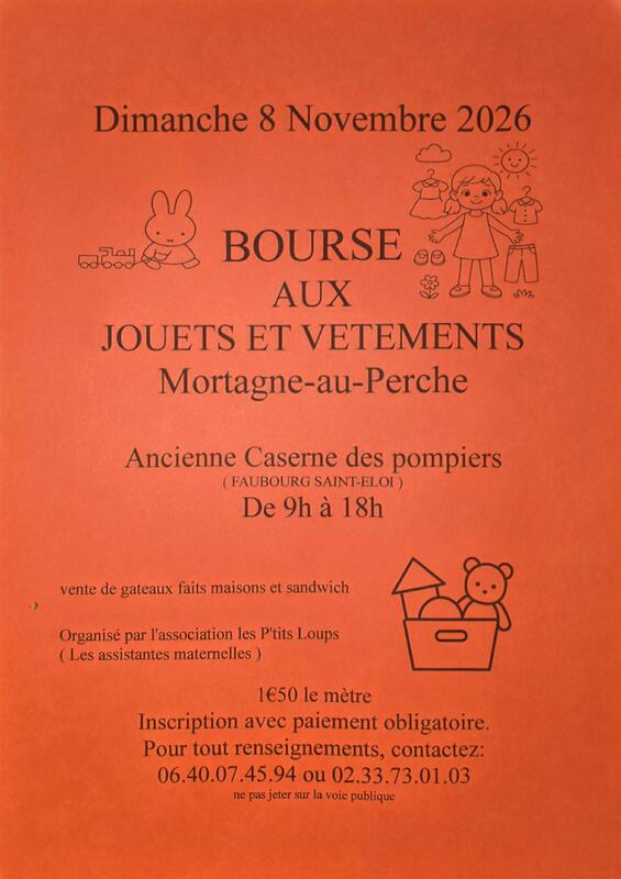 Bourse aux jouets et vêtements