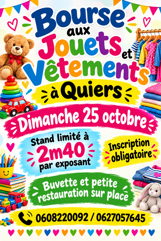 Bourse aux jouets et vêtements