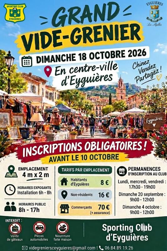 Grand vide grenier eyguières