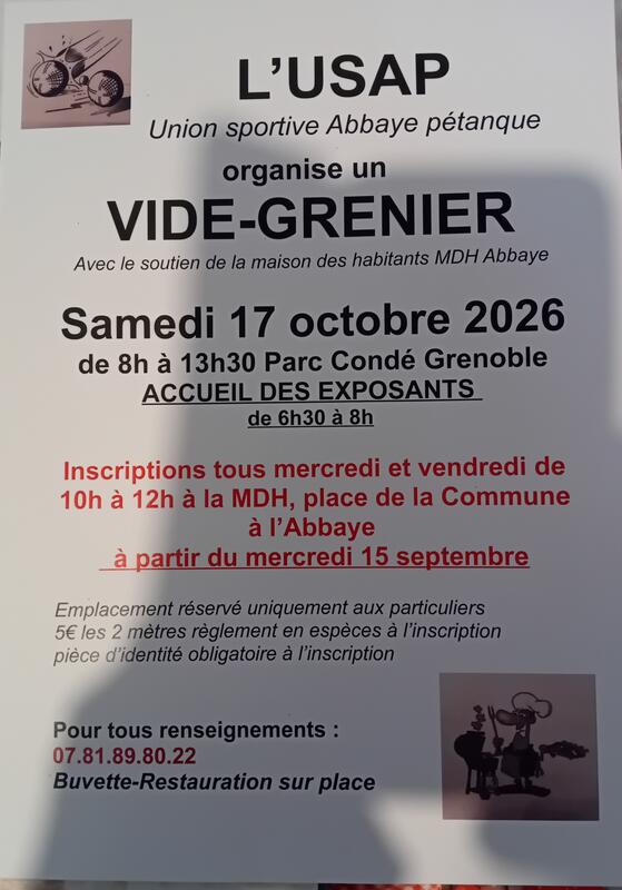 Vide grenier de l’automne