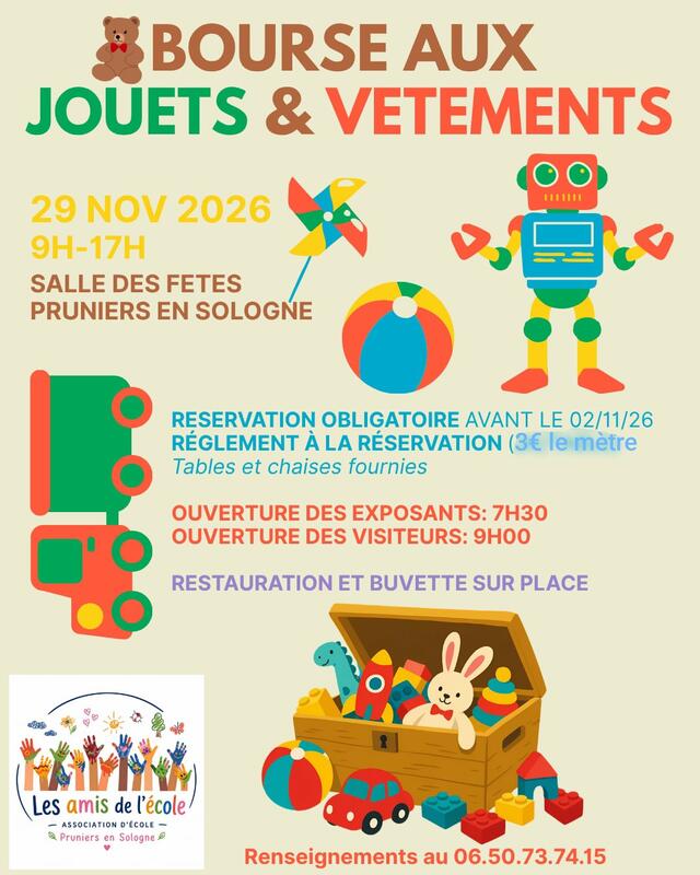 Bourse aux jouets et aux vêtements