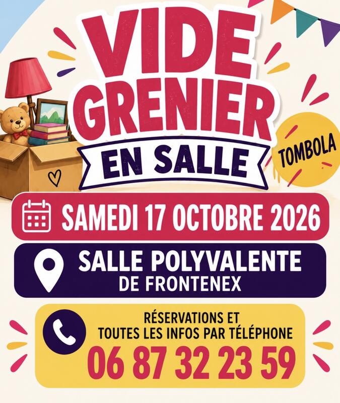 Vide grenier en salle