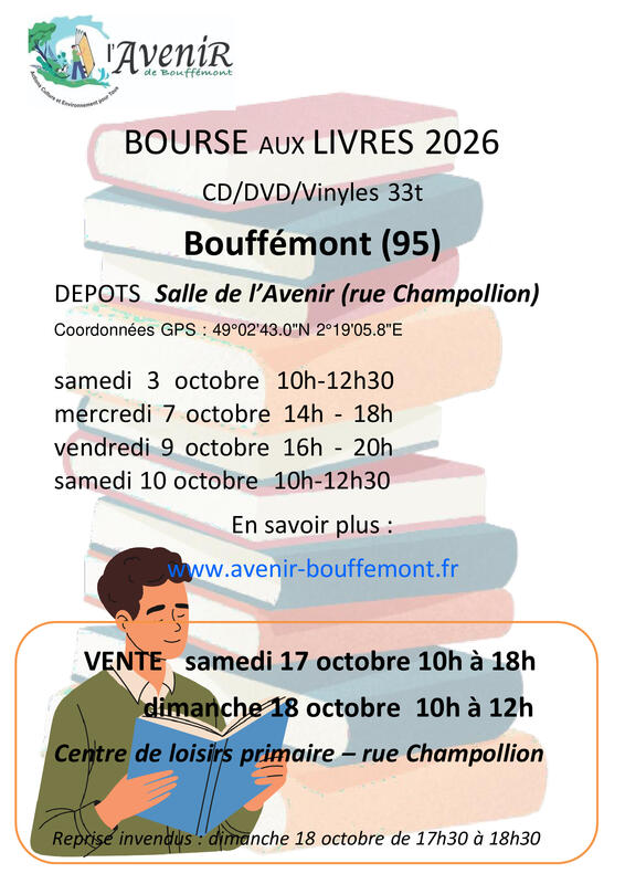 Bourse aux livres, bd, cd, dvd, vinyles adultes et enfants