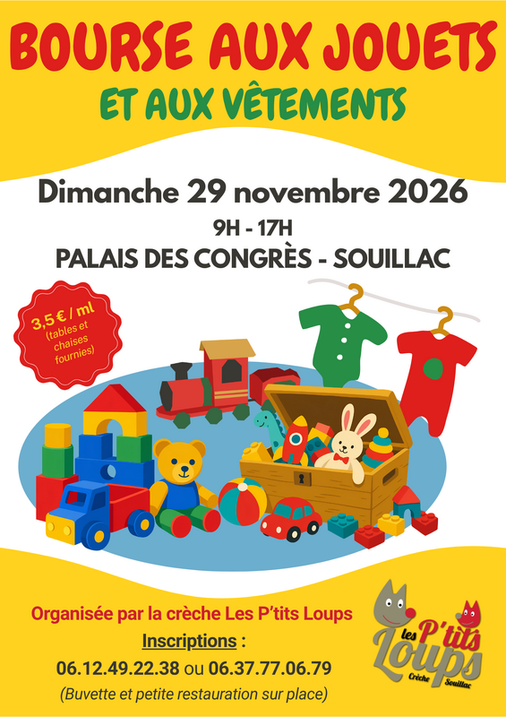 Bourse aux jouets et vêtements