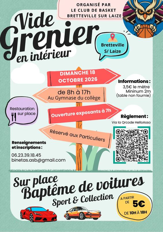 Vide grenier du club de basket