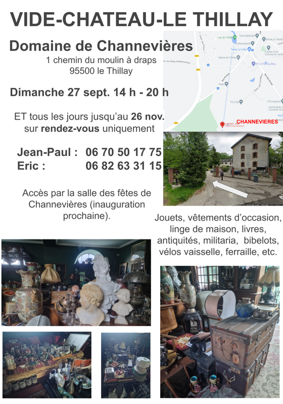 Vide-château - domaine de channevières