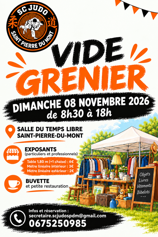 Vide grenier sc judo