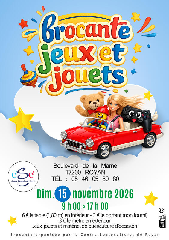 Brocante de jeux et jouets