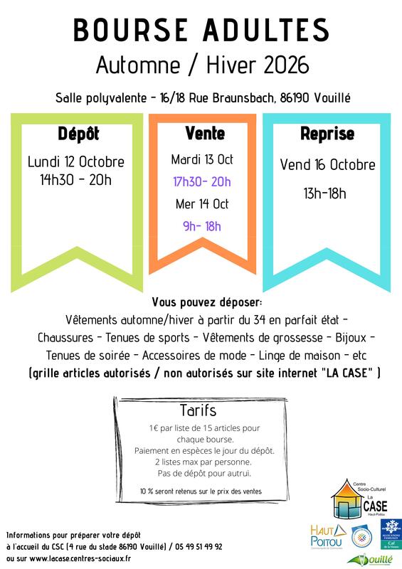 Bourse aux vetement adultes automne hiver