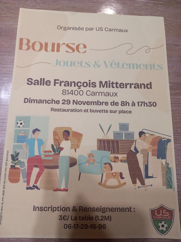 Bourse aux jouets vêtements et autres