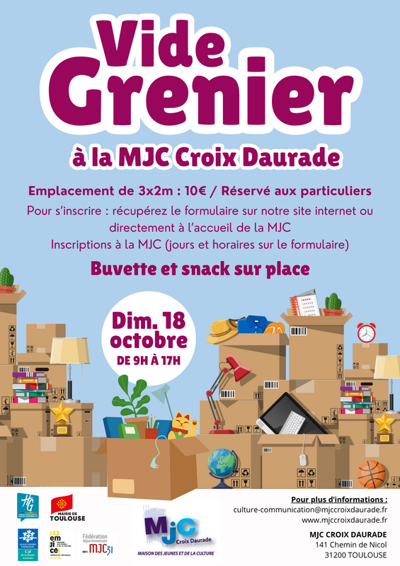 Vide-grenier à la mjc croix daurade