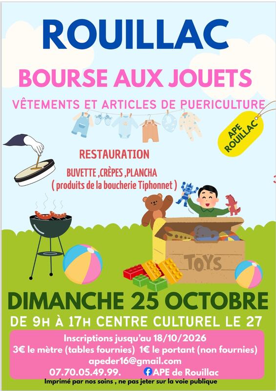 Bourse aux jouets de l'ape