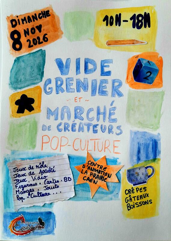 Vide-grenier et marché de créateurs pop-culture