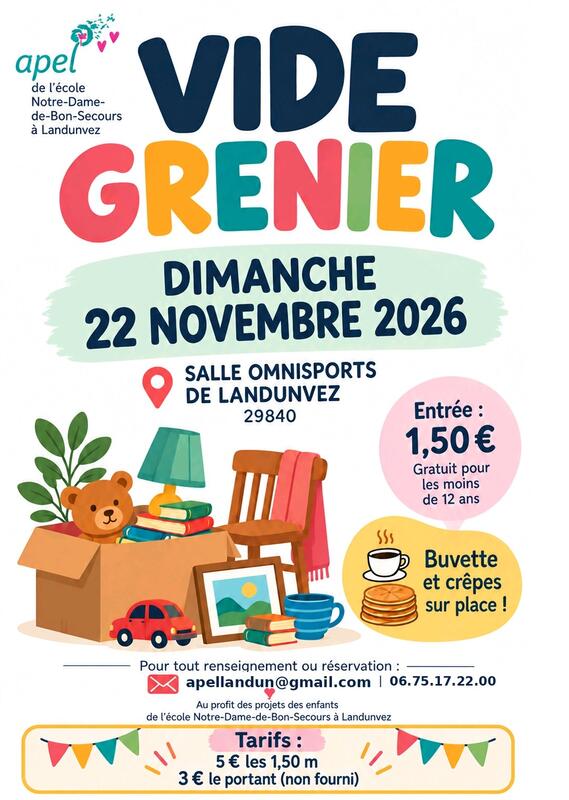 Vide grenier de l apel notre-dame-de-bon-secours