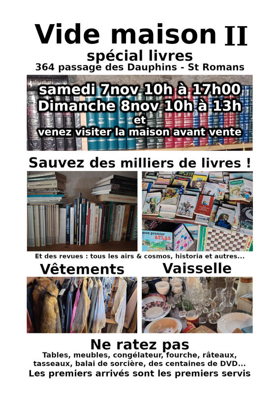 Vide maison spécial livres
