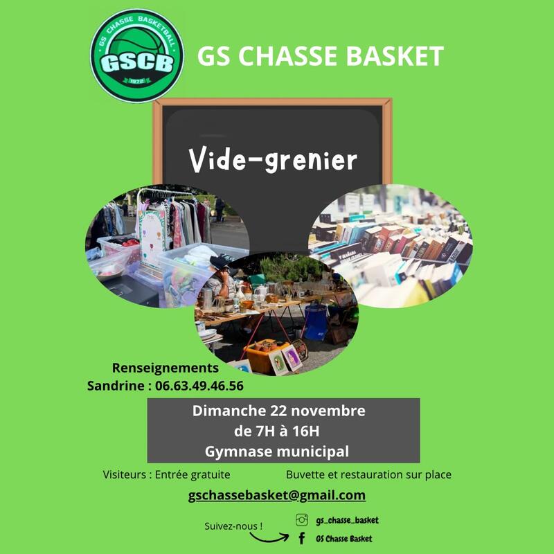 Vide grenier du gs chasse basket