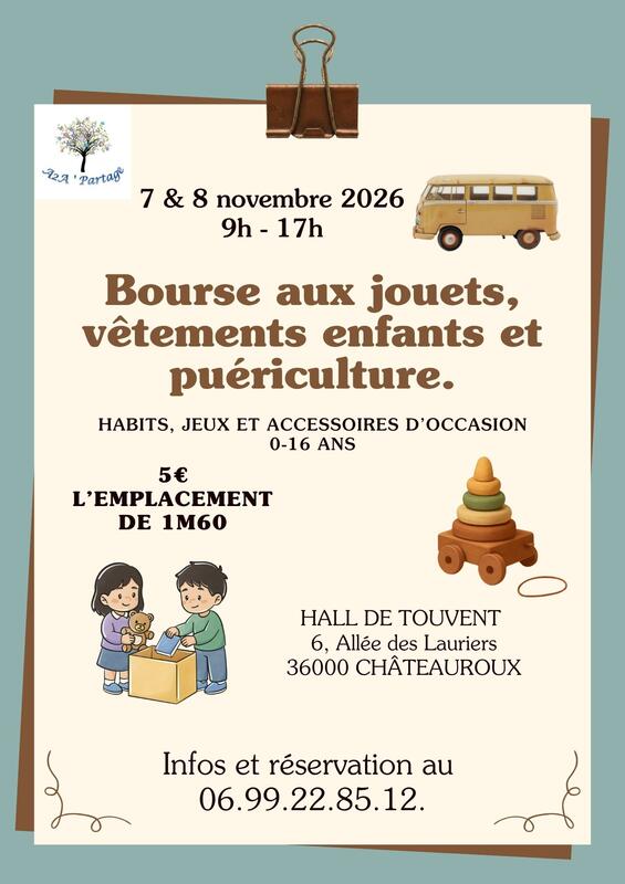Bourse aux jouets, vêtements enfants et articles de puériculture