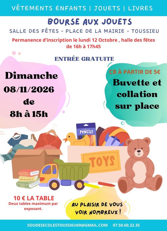 Bourse aux jouets toussieu