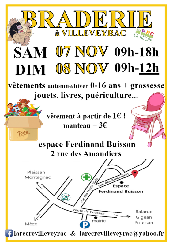 Braderie d'automne de la récré