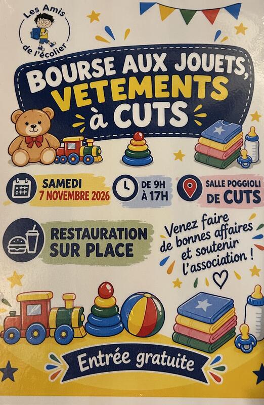 Bourse aux jouets, vêtements enfants et articles de puériculture