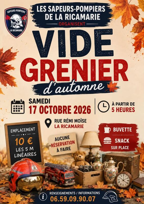 Vide grenier des sapeurs pompiers