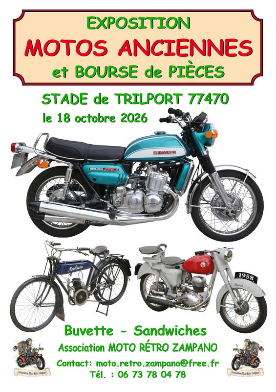 Bourse d'échanges et exposition de motos anciennes