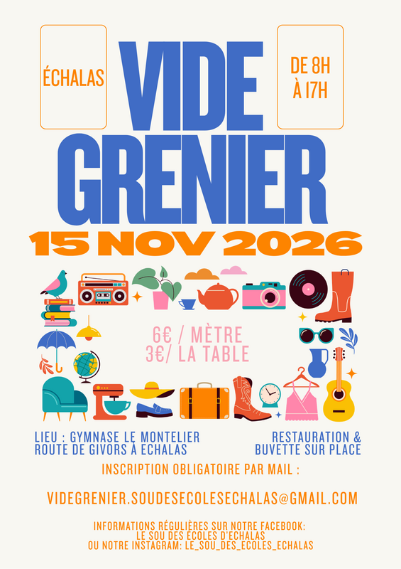 Vide grenier echalas