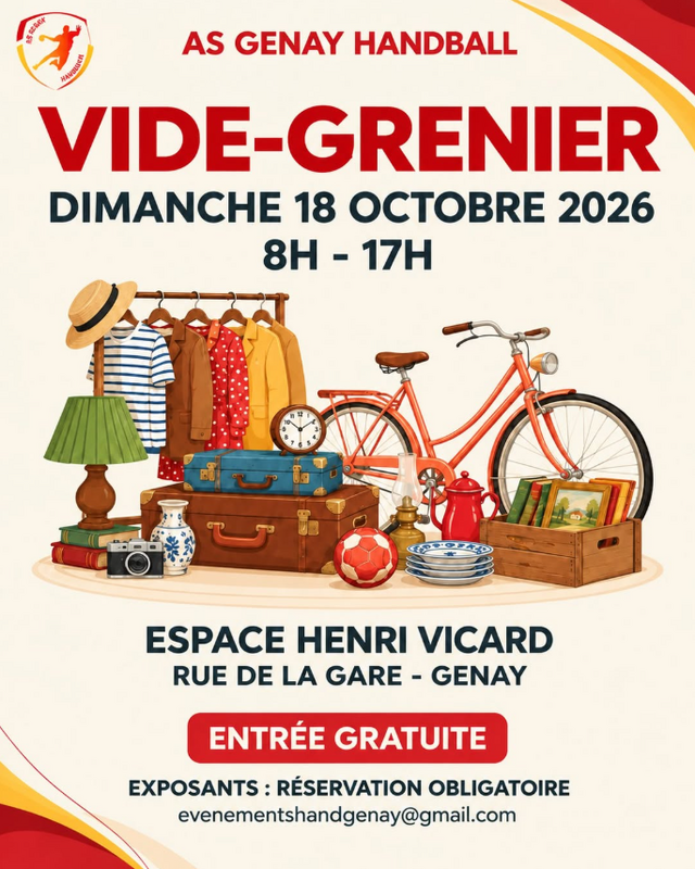 Vide-grenier de l’as genay handball