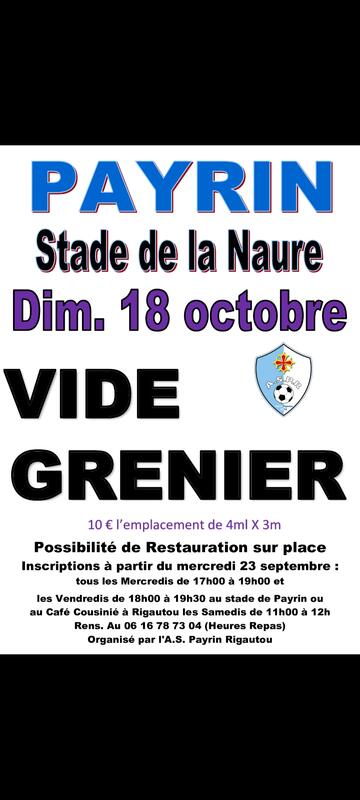 Vide grenier aspr