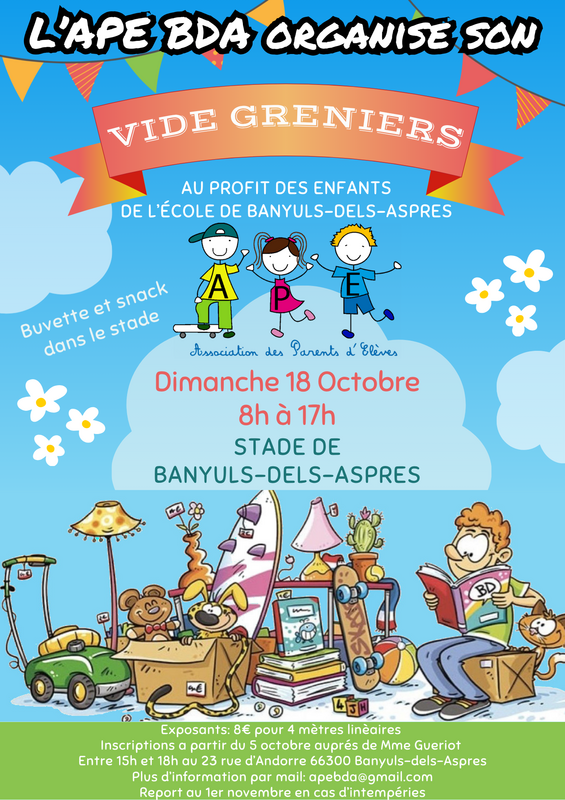 Vide grenier ape bda