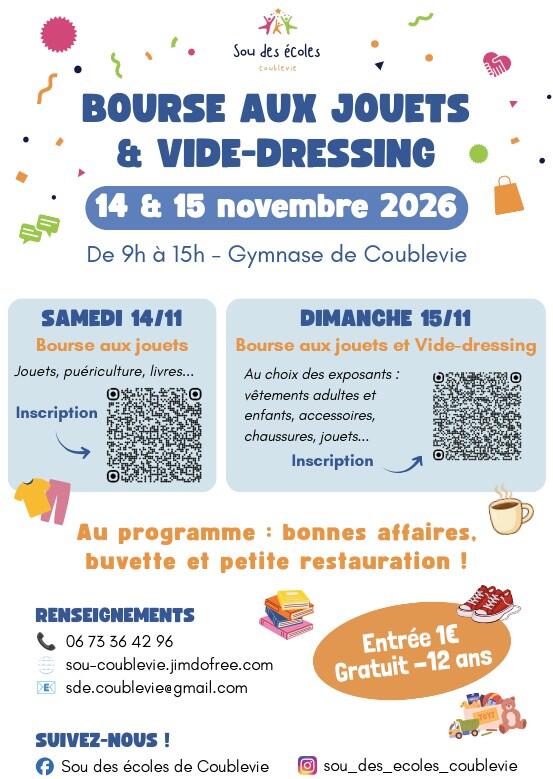 Bourse aux jouets / vide dressing