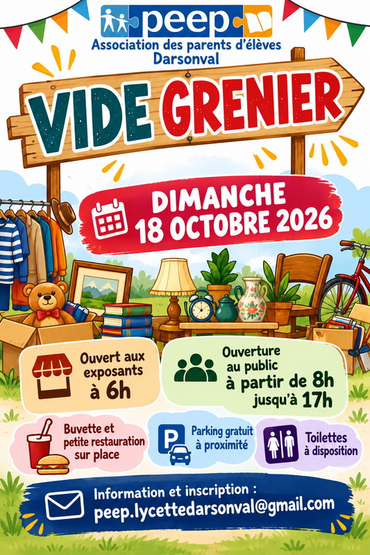 Vide grenier d’automne école darsonval