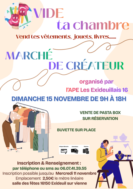 Vide ta chambre et marché de créateur
