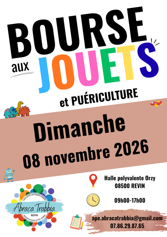 Bourse aux jouets et articles de puériculture