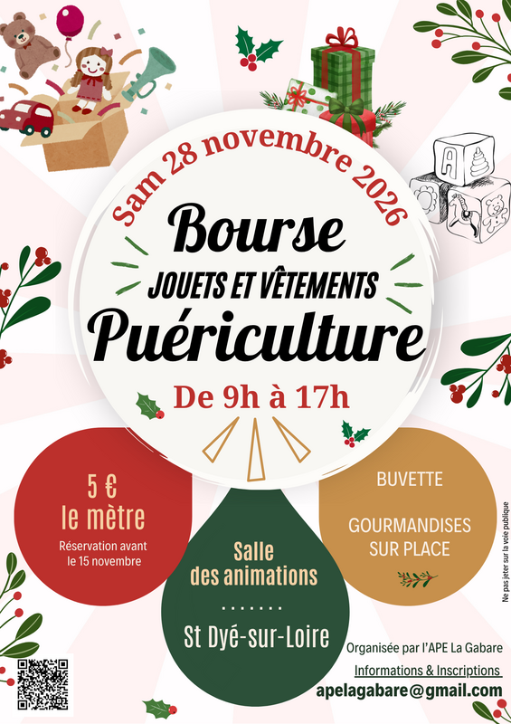 Bourse aux jouets et vêtements puériculture