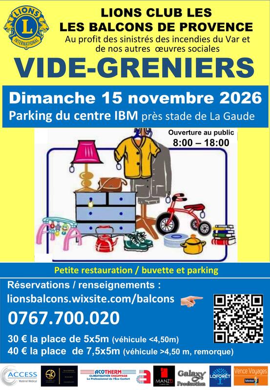 Vide-greniers d'automne du lions club
