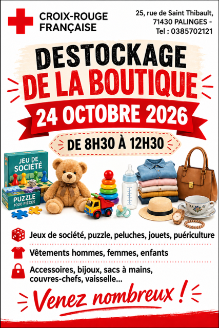 Braderie de la croix rouge