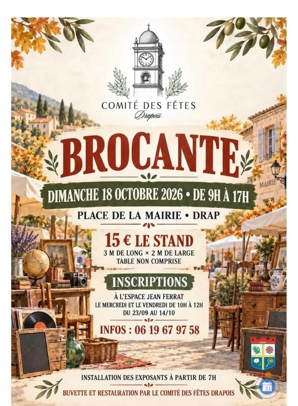 Vide grenier du comité des fêtes drapois