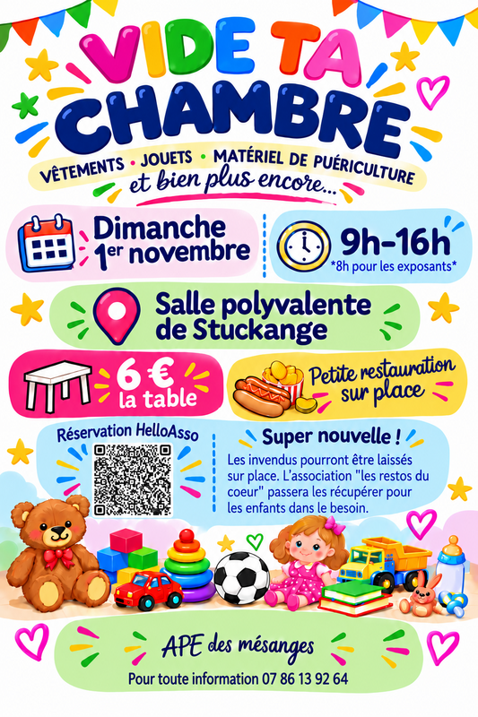 Bourse aux jouets et à la puériculture
