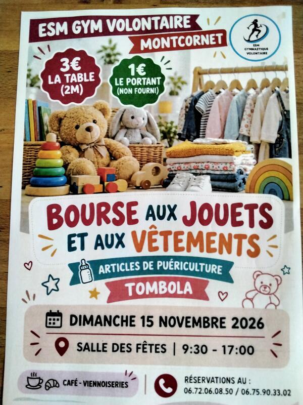 Bourse aux jouets, vêtements et articles de puériculture