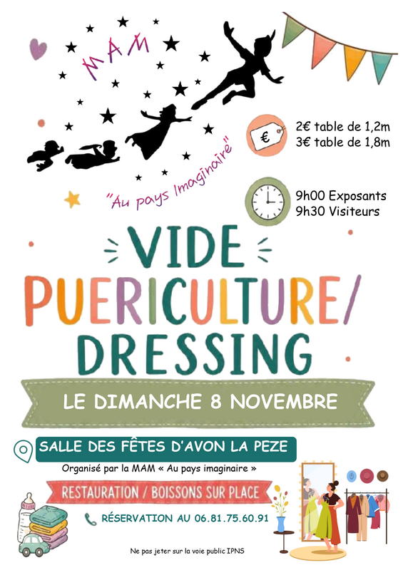 Vide puériculture et vide dressing